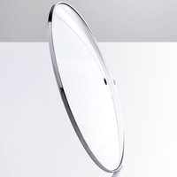 Couvercle en verre trempé transparent de type C personnalisé Accessoires d'ustensiles de cuisine pour poêles à frire Woks Casseroles-Pièces de batterie de cuisine