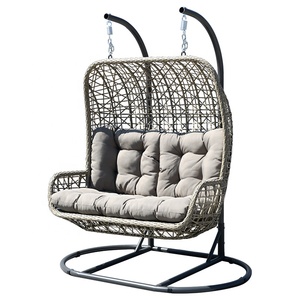 MEIJIA — <span class=keywords><strong>hamac</strong></span> <span class=keywords><strong>2</strong></span> <span class=keywords><strong>places</strong></span> d'extérieur en osier, chaise à bascule, en forme de rotin, pour jardin - Product Image 6