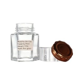 Barattoli <span class=keywords><strong>in</strong></span> <span class=keywords><strong>Vetro</strong></span> Vuoti di Alta Qualità, Design Unico, Senza Piombo, Personalizzabili, Trasparenti, da 50ml e 100ml per Noci, Arachidi, Mandorle, Caramelle, Tè, con Stampa Laser - Product Image 5