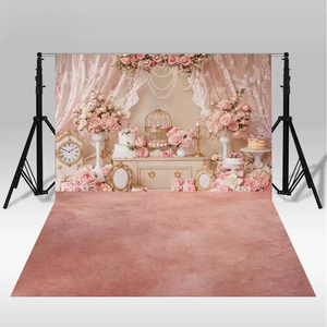 UK USA Hot Selling OEM Red Rose Romantic Valentine Photography <strong>Background</strong> for Studio Wedding Engagement Party Photography - Product Image 2