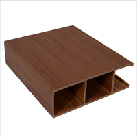 Diseño moderno grano impermeable acanalado WPC techo nueva hoja de madera con función ignífuga