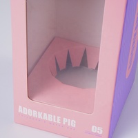 Boîte d'emballage en papier kraft avec fenêtre en PVC, impression couleur de haute qualité avec logo personnalisé, boîte d'emballage cylindrique pour bouteille d'eau