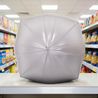 Sac en plastique transparent pour supermarché, imprimé en gravure, scellé à l'étoile, en PEHD/PEBD, pour fruits frais, légumes, pain et aliments