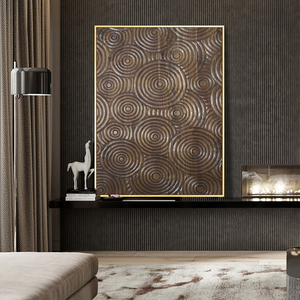 ديكور غرفة المعيشة الحديثة الفاخرة الشمال ملصق مجردة خلفية الجدار Triptych أريكة ضوء اللوحة - Product Image 6
