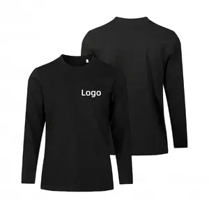 100% 면 긴 소매 남자의 패션 티셔츠 인쇄 OEM 사용자 정의 로고 대나무 셔츠