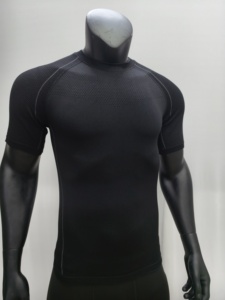 T-shirt de compression sans couture pour homme, personnalisé OEM, imprimé inspiré de <span class=keywords><strong>Superman</strong></span>, coupe ajustée, anti-humidité, pour la gym et l'entraînement - Product Image 6