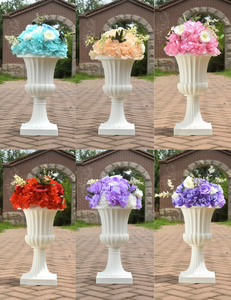 <span class=keywords><strong>Vase</strong></span> de fleurs en plastique de colonne romaine de décoration de fête de mariage pour la décoration de Noël de mariage - Product Image 6