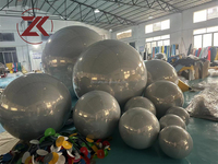 Boule miroir géante ZKAI de haute qualité à double couche gonflable pour publicité et décoration de fête