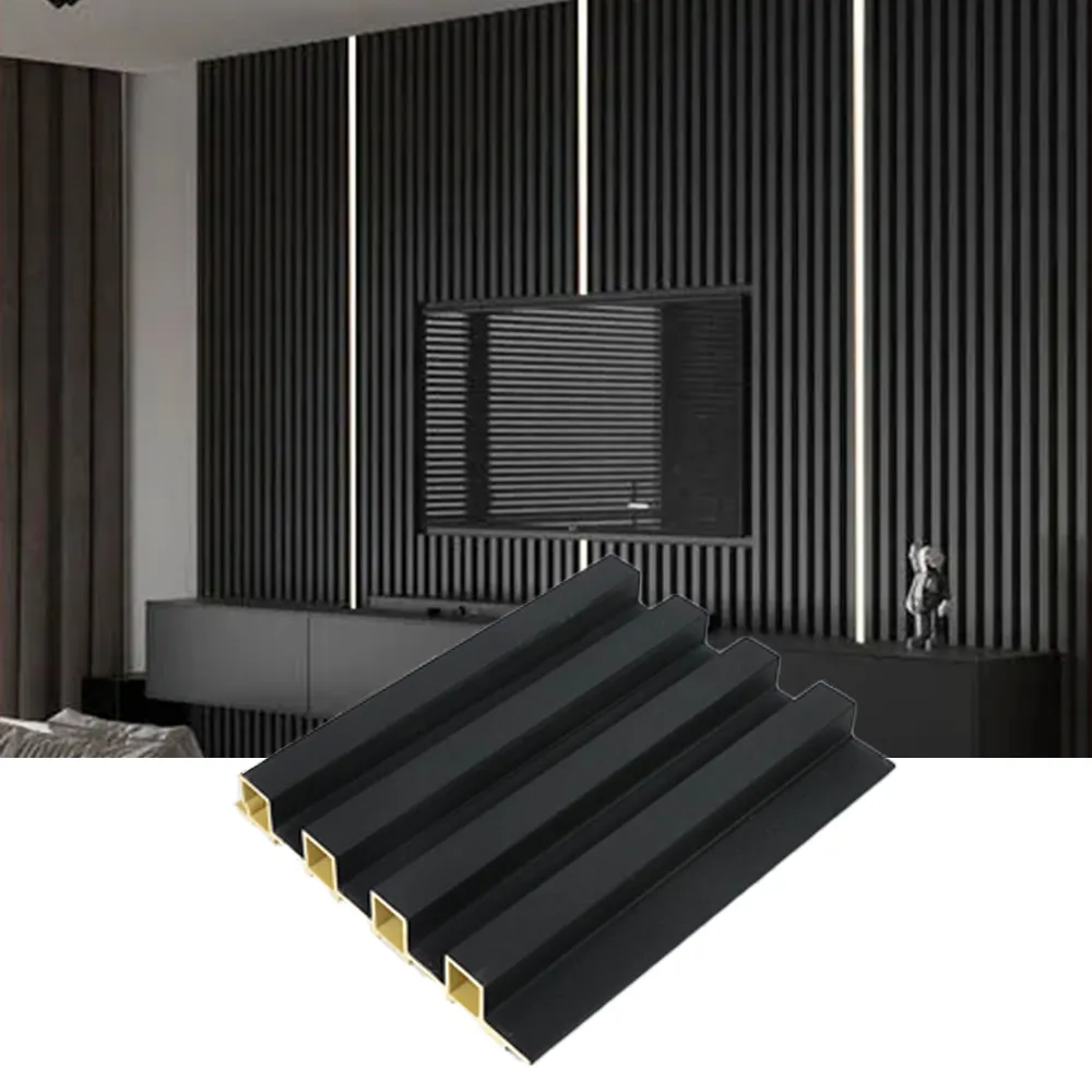 Painel de interior WPC para decoração de parede de PVC de instalação rápida