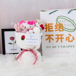 2025 थोक स्नातक की माँ का उपहार गुलाब भालू गुलदस्ता गुड़िया गुड़िया के लिए सुंदर प्लश खिलौना - Product Image 5