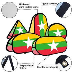 Myanmar Oval Pop up <b>Banner</b> Warp-knitted Fabric for Outdoor Advertising Promotion Outdoor Tent - Product Image 3