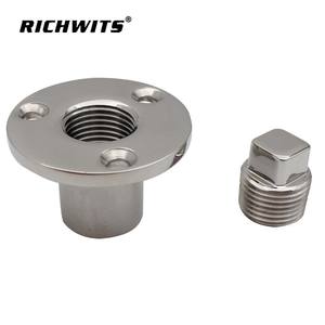 RICHWITS Bouchons de poupe ronds filetés en acier inoxydable 316, quincaillerie marine pour yacht et bateau - Product Image 5