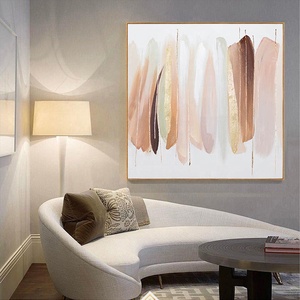 Vendita calda Poster moderno colore lamina d'<span class=keywords><strong>oro</strong></span> arte 100% <span class=keywords><strong>pittura</strong></span> a olio fatta a mano su tela per soggiorno Wall Art - Product Image 1