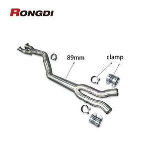ท่อไอเสียกลางขนาด 89 มม. สำหรับ BMW M3 M4 G80 G82 S58B30A 3.0T ปี 2021-2024 พร้อมเหล็กยึด - Product Image 1