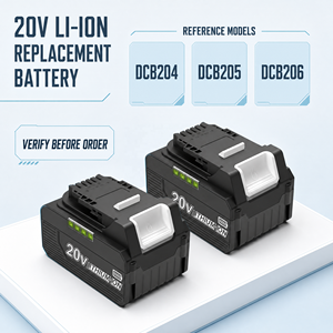 Batería de Iones de Litio de 20 V Máx. DCB206 DCB205 DCB204 <span class=keywords><strong>DCB203</strong></span> para Herramientas Inalámbricas Dewalt, Batería de Repuesto para Herramientas Eléctricas DEW, Directo de Fábrica - Product Image 2