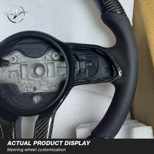 Volant de voiture personnalisé en cuir classique et fibre de carbone <span class=keywords><strong>YZ</strong></span> pour Sprinter W907 GLA GLC W177 W205 C257 W213 W463 H247 CLS - Product Image 3