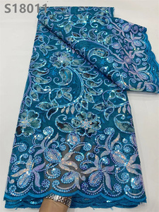 <span class=keywords><strong>Sequin</strong></span> thời trang vẻ đẹp mới nhất ren vải thiết kế vải tuyn ren - Product Image 3