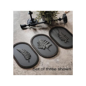 Décoration murale botanique moderne, feuilles de fougère découpées au laser, décor en bois 3D minimaliste pour salon - Product Image 5