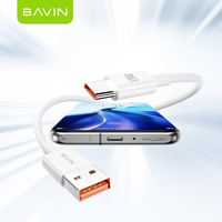 Cargador Rápido BAVIN CB359 de 120w Tipo C USB C con Cable de Datos USB para Teléfono Xiaomi