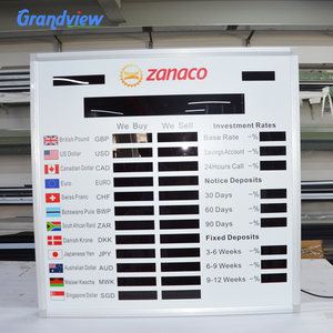 Tableau d'affichage des taux <span class=keywords><strong>de</strong></span> change des devises, couleur rouge, avec contrôle IR, pour intérieur/extérieur, pour banque, hôtel, centre commercial, magasin <span class=keywords><strong>de</strong></span> détail - Product Image 3