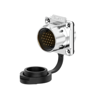Connecteur étanche robuste E-Weichat M24 en métal, type push-pull, IP67, à souder, pour applications marines et extérieures, 2, 3, 4, 10, 12, 19, 24 broches, 500V