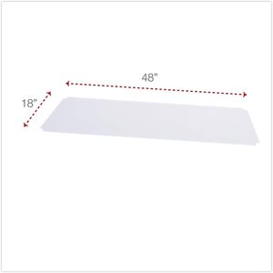 Alera – Doublures de rayonnage en plastique transparent, 48 po x 18 po, lot de 4, pour rayonnages métalliques, doublures antidérapantes pour étagères - Product Image 6