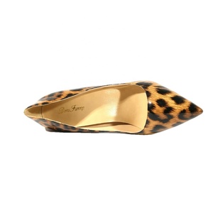 Wholesale Custom <b>Leopard</b> <b>Print</b> Stiletto Heels for Women Sexy High Heel <b>Pumps</b> Large Size Rubber Breathable Printed - Product Image 4