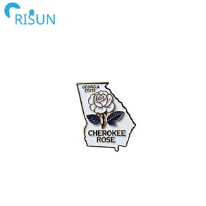 Fabricación Metal esmalte EE. UU. <span class=keywords><strong>Georgia</strong></span> recuerdo bandera estado mapa pines personalizado <span class=keywords><strong>Georgia</strong></span> melocotón estado solapa Pin personalizado <span class=keywords><strong>Georgia</strong></span> Pin - Product Image 4