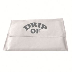 Pochette anti-poussière réutilisable en sergé de coton beige avec logo personnalisé imprimé, pour vêtements, chaussures, bijoux - Idéale pour les cadeaux - Product Image 3
