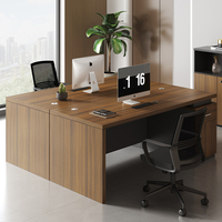 Meubles de bureau modernes et populaires de petite taille, table pour le personnel de 1,2 mètre, bureau d'ordinateur, poste de travail pour 1 personne, bureaux en bois