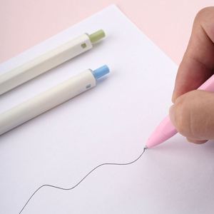 Bolígrafos de Gel Plástico Multicolores Baratos con Logotipo Personalizado, Bolígrafo de Gel Retráctil Promocional con Tinta Morandi, Material Escolar - Product Image 3