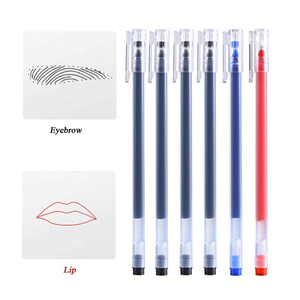 Disposable Plastic Microblading <b>Marker</b> Pen Waterproof PMU Skin Tattoo Tool for Eyebrow Design Position Mapping - Product Image 1