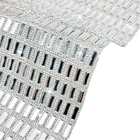 Rollo de Lámina de Cristal Adhesiva al por Mayor, 5*15 cm, 24*10 Yardas, Lámina de Cristal Adhesiva para Zapatos y Ropa