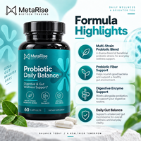 Capsules de probiotiques pour adultes en marque privée OEM, complément alimentaire pour la santé digestive, 60 unités, 30 g