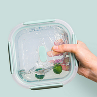 Contenants en verre pour le stockage des aliments avec couvercles, boîtes de préparation des repas en verre, boîtes hermétiques, boîtes à lunch en verre anti-fuite