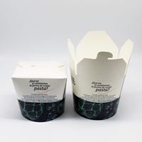 Pâtes frites au riz Papier gobelet d'enrobage en PE Boîte de nouilles kraft instantanées à emporter jetable personnalisée Laminage mat Gaufrage chips de pomme de terre