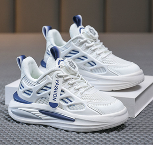 Zapatillas Deportivas Nuevas para Niños, Transpirables, con Malla, Botón de Ajuste en los Cordones, para Deportes, Correr, Escuela - Product Image 2