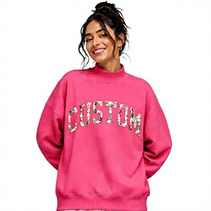 Sweat-shirt à col montant pour femme de qualité supérieure, en molleton doux, essentiel pour l'hiver, confortable, tendance, adapté à toutes les saisons - Product Image 1