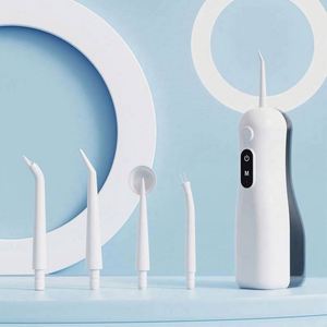 Mini Irrigador Bucal Portátil Ecológico con Función de Hilo Dental, Herramienta Dental para Eliminar Sarro, Mango de Bambú - Product Image 3