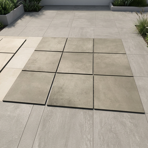 Dalles de pavage extérieures en porcelaine antidérapantes robustes 600x900x20mm, aspect ciment, finition mate, pour garage et parking - Product Image 2