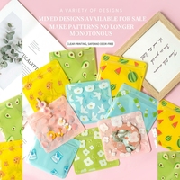 Sacs refermables à fermeture éclair personnalisés, sacs d'emballage alimentaire mignons de petite taille en PET+CPP pour biscuits, collations et accessoires