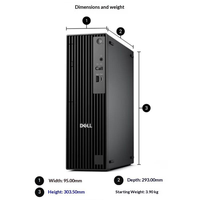 Ordinateur de bureau Dell Pro QCS1250, emballage d'origine, Intel Core I3-14100, 8 Go/16 Go de RAM, SSD 256 Go/512 Go, moniteur 23,8/27 pouces