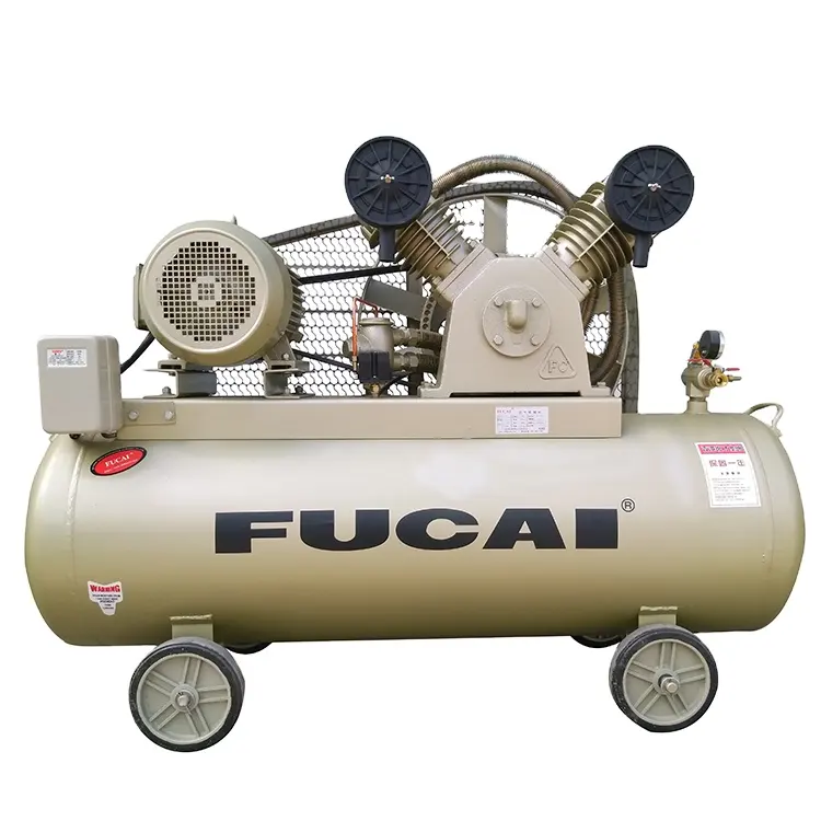 FUCAI trasmissione a cinghia portatile di vendita diretta della fabbrica 5.5hp Modello FC-0.48/8 heavy duty oilless olio a pistone compressore d'aria