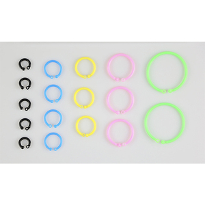 notebook plastic book ring color DIY accessories single closed key Binder Clip