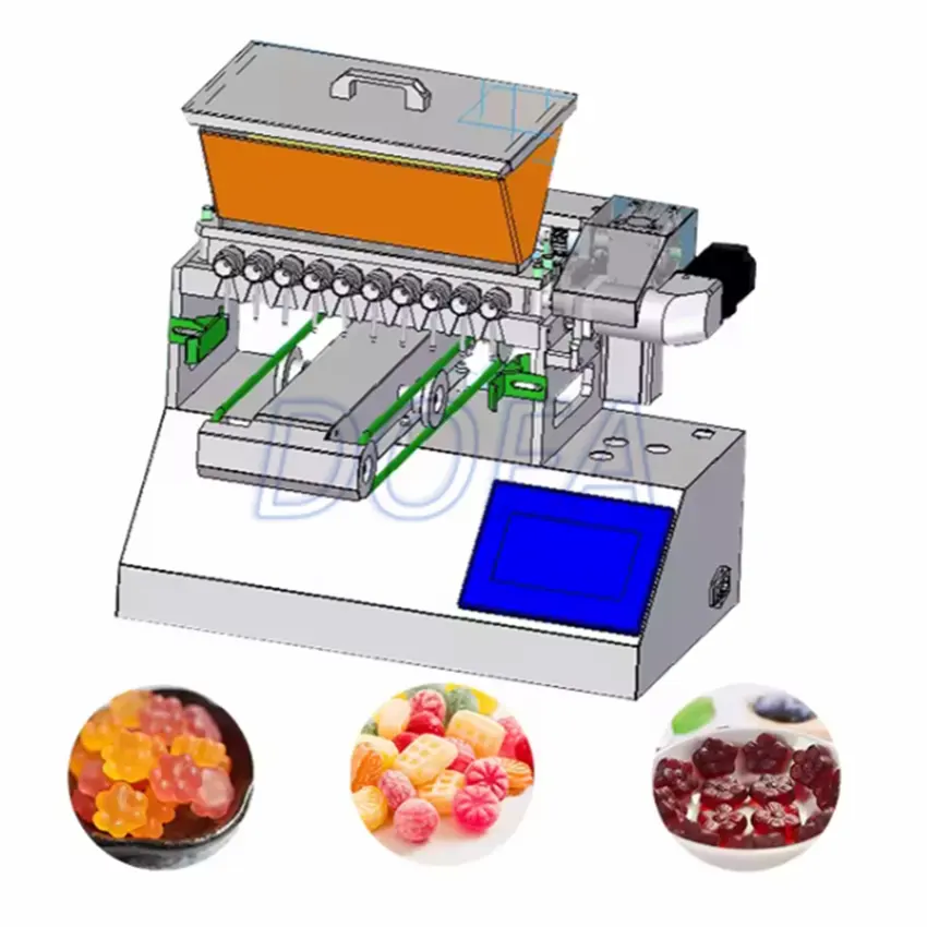 MINI sakızlı şeker depositor küçük Vitamin gummies jöle şeker yapma makinesi laboratuvar veya ev kullanımı için