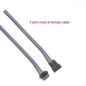 JST 2 3 4 5 6 دبوس SM ذكر وأنثى لون واحد RGB RGBW RGBCCT سلك سلك خنزير الذيل المكونات - Product Image 2