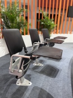 Chaise d'étudiant moderne avec tablette d'écriture, table d'étude pliable robuste pour adultes, pour la maison, le bureau, l'école, l'hôpital, la salle de sport, facile à nettoyer