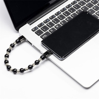 Vente chaude à la mode portable portable perlé USB-C/Android/autres bracelets de perles de câble de données