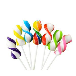 Halal Rainbow Twist Lollipops Assorted Flavors Colorful <strong>Hard</strong> <strong>Candy</strong> Tubs Individually Wrapped Party <strong>Sweets</strong> 500g Net Weight - Product Image 2