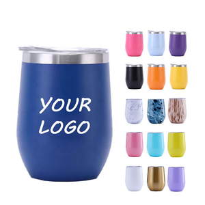 En gros 12oz Logo Personnalisé En Acier Inoxydable 304 Tasses À Oeufs <span class=keywords><strong>Gobelet</strong></span> Voyage Isolé Bière Thé Café Thermo Tasse Tasse avec Couvercle - Product Image 1